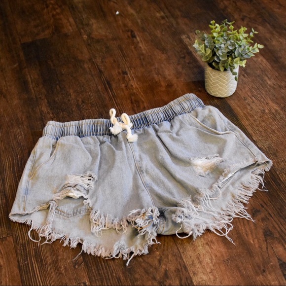 Blue jean shorts - Picture 3 of 5